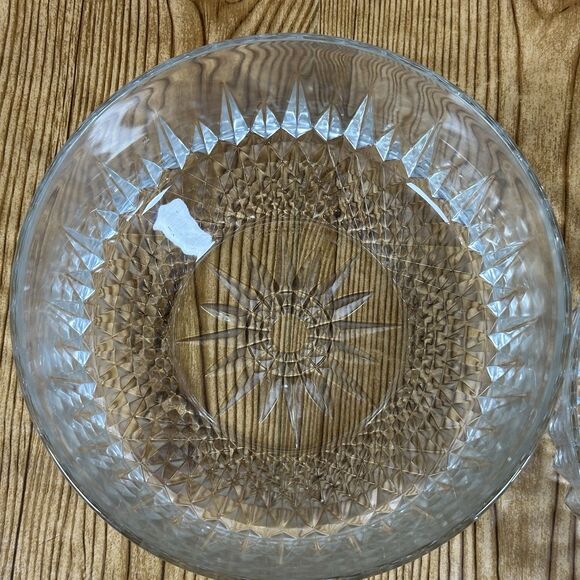 Vintage‎ Arcoroc Decorative Glass Bowl. 1960’s Made in France Set Of 2 - Picture 4 of 11